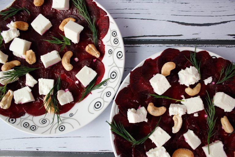 Carpaccio z buraka ćwikłowego