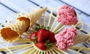 Lody truskawkowe z agawą