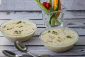 Zupa z kukurydzy i krewetek