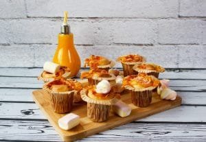 Muffiny z pianką cukrową