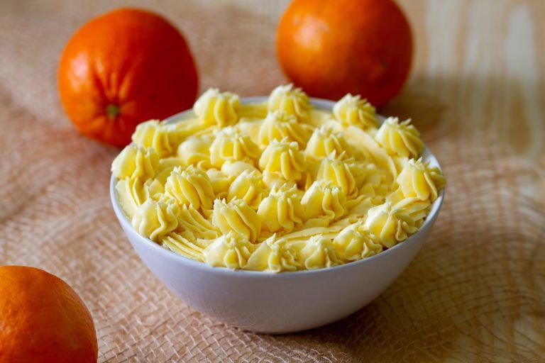 Krem na soku pomarańczowym