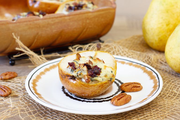 Pieczone gruszki z serem przepis